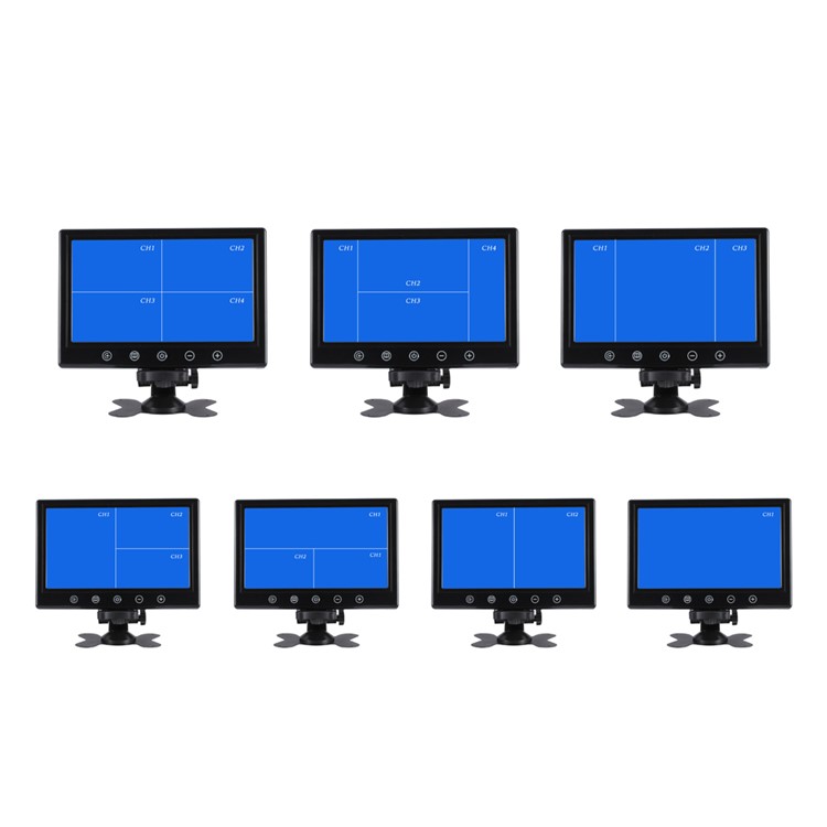 9.2-inch 800x480 TFT LCD 4 Split Screen CCTV Car Monitor with Remote Control (JSW926-CZ4H)-8
