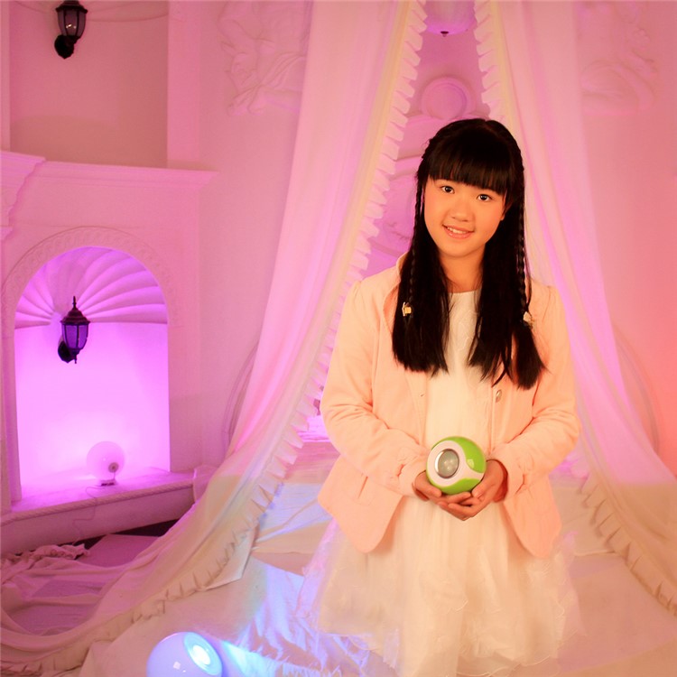 256 Colors Colorful LED Mood Lighting Living Lamp with Remote Control - Gold Color / EU Plug-11