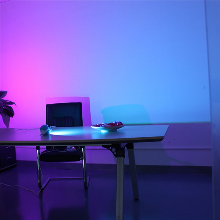 256 Colors Colorful LED Mood Lighting Living Lamp with Remote Control - Blue / US Plug-8