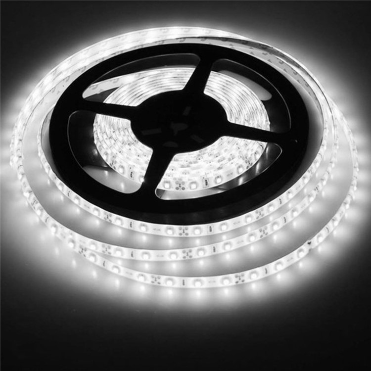 JIAWEN 5M 25W 12V 300-LED 3528 SMD LED Flexible Light Strip IP65 Waterproof - Cool White-2