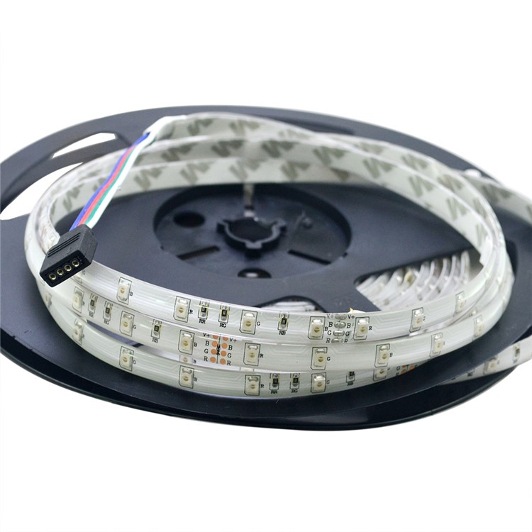 JIAWEN Waterproof 5M 300 x 3528 SMD RGB LED Flexible Strip Light with 24 Key Remote Controller and 2A Power Supply Adapter - EU Plug-3