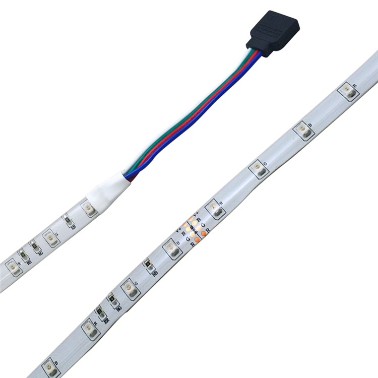 JIAWEN Waterproof 5M 300 x 3528 SMD RGB LED Flexible Strip Light with 24 Key Remote Controller and 2A Power Supply Adapter - EU Plug-4