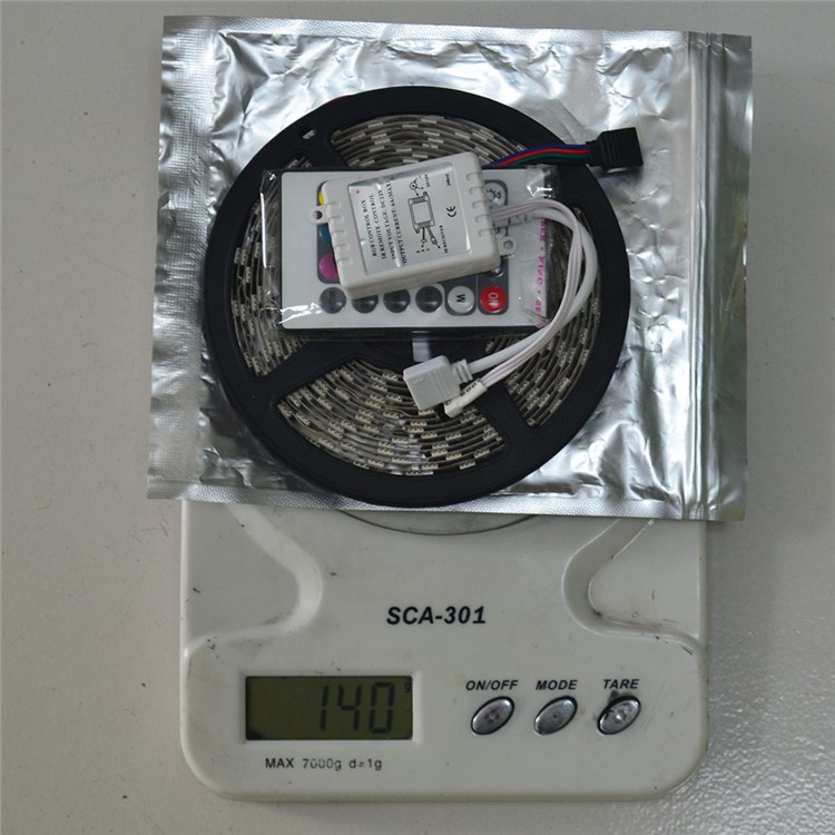 JIAWEN 5M 300 x 5050 SMD RGB LED tira flexível com controlador remoto de 24 teclas-7