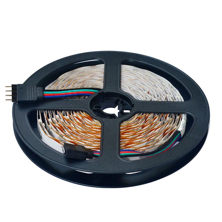 JIAWEN 5 m 25 w 300x3528 SMD RGB LED Light Strip flexible avec télécommande 24 touches et 2 a adaptateur secteur - US bouchon-2