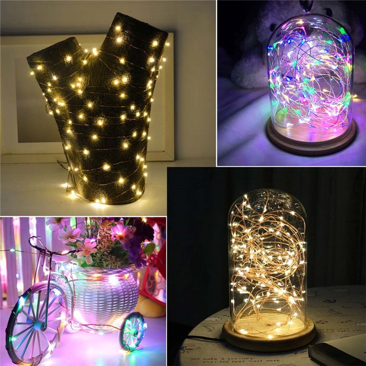 YK0434 USB 10M USB Four Colors Waterproof Decoration String Light-12