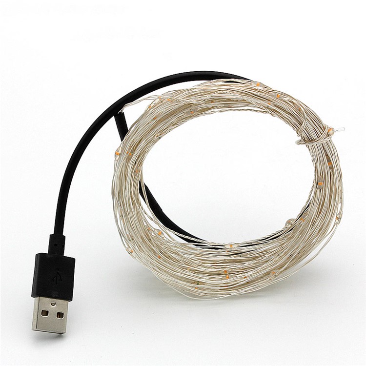 YK0434 USB 10M USB Four Colors Waterproof Decoration String Light-2