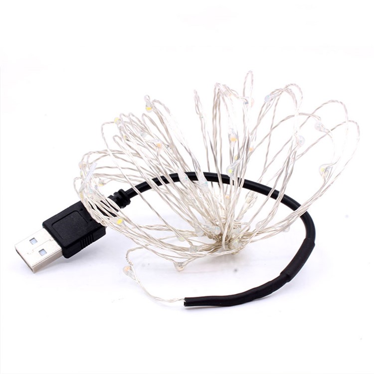 YK0434 USB 10M USB Four Colors Waterproof Decoration String Light-5