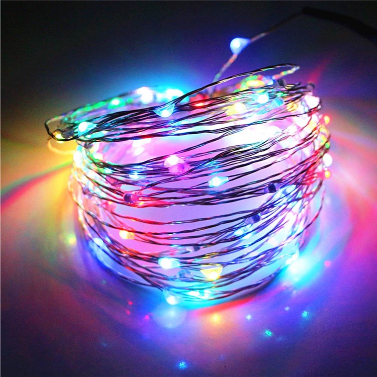YK0435 USB 10M Waterproof Flexible LED RGB Holiday Decoration Lighting String Light-11