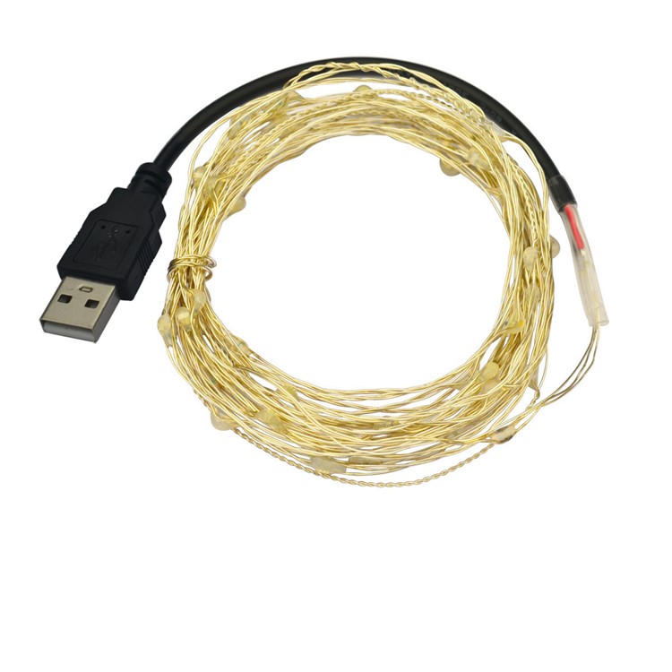 YK0435 USB 10M Waterproof Flexible LED RGB Holiday Decoration Lighting String Light-3