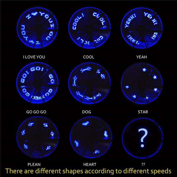 YOUOKLIGHT YK1510 2PCS/Set Bicycle Valve Tire 7-LED Waterproof Bicycle Light-12