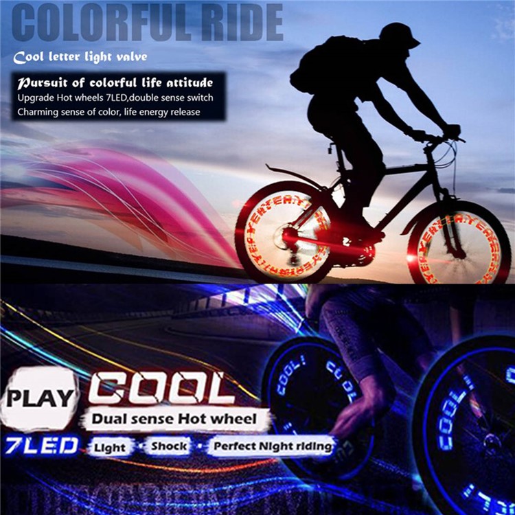 YOUOKLIGHT YK1510 2PCS/Set Bicycle Valve Tire 7-LED Waterproof Bicycle Light-15