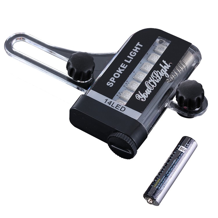 YOUOKLIGHT YK1509 14-LED Motorcycle Bike Wheel Signal Light 30 Changes - Black-2