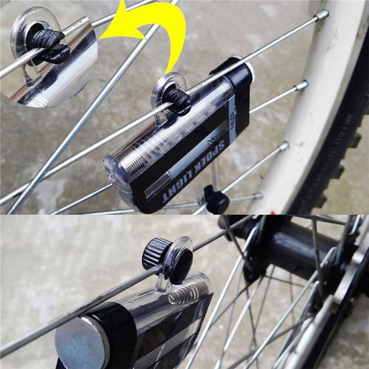 YOUOKLIGHT YK1509 14-LED Motorcycle Bike Wheel Signal Light 30 Changes - Black-3