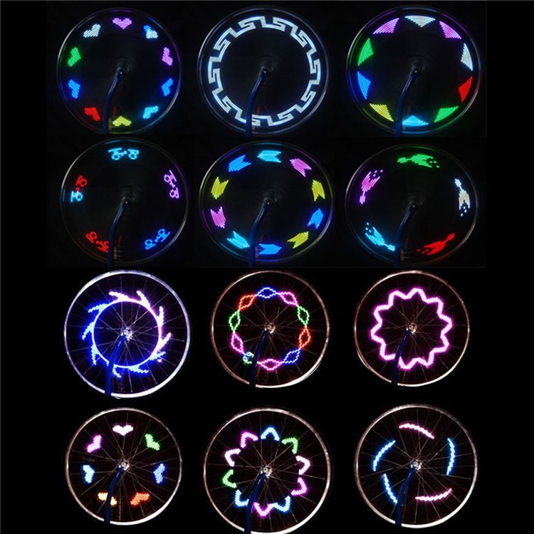 YOUOKLIGHT YK1509 14-LED Motorcycle Bike Wheel Signal Light 30 Changes - Black-8