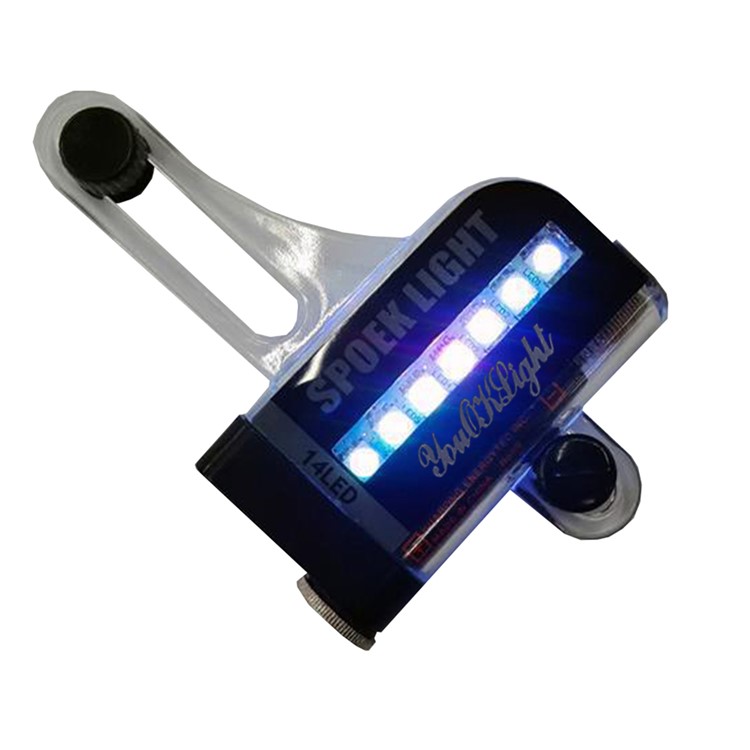 YOUOKLIGHT YK1509 14-LED Motorcycle Bike Wheel Signal Light 30 Changes - Black-9