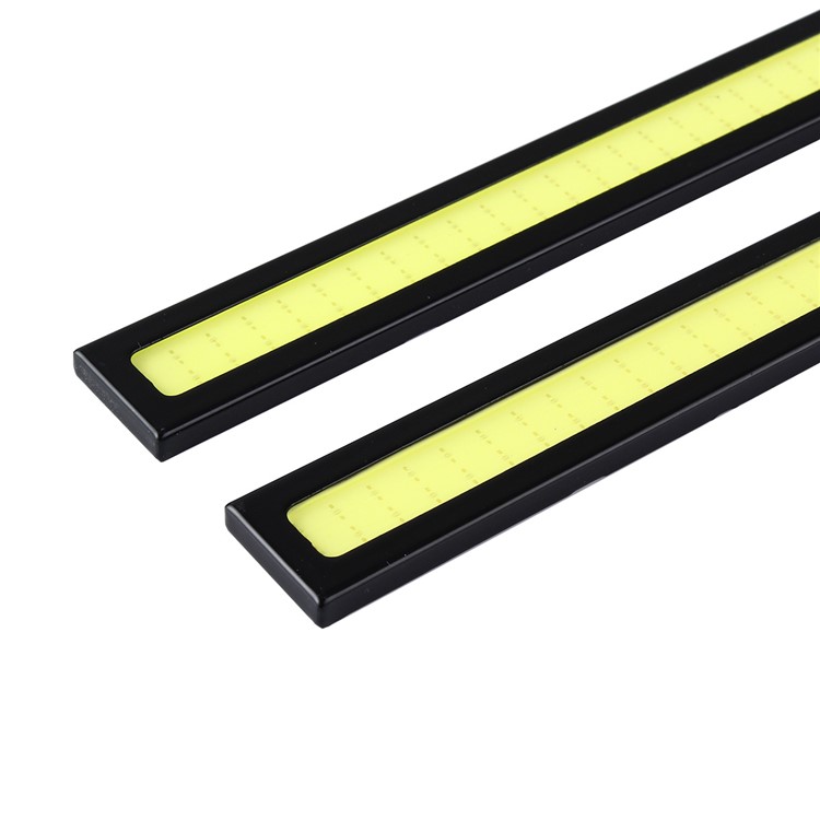 One Pair YouOKLight YK1494 DIY Waterproof 6W COB LED Daytime Running Light for Car - Black + Yellow (1PCS)-3