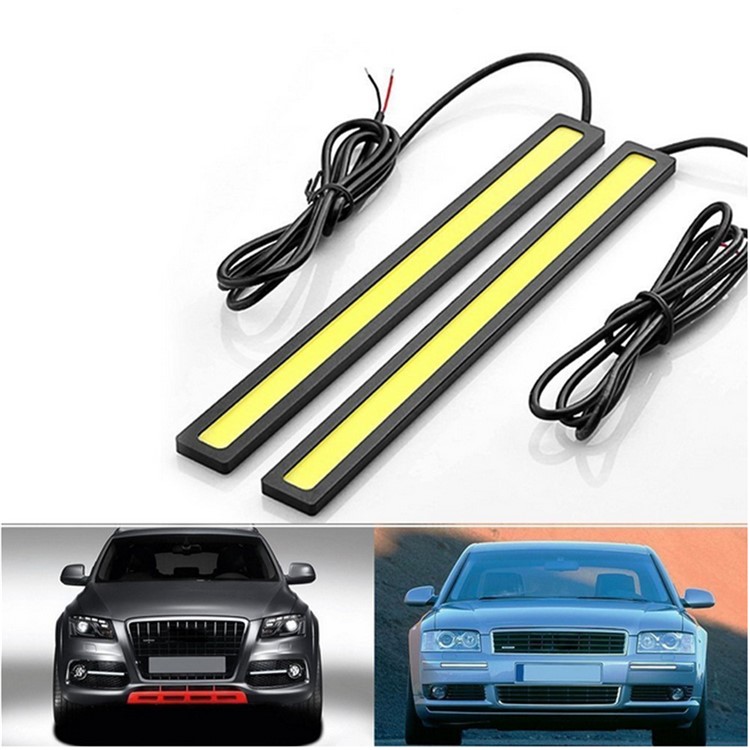 One Pair YouOKLight YK1494 DIY Waterproof 6W COB LED Daytime Running Light for Car - Black + Yellow (1PCS)-7