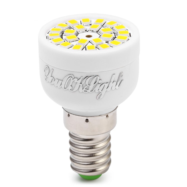 10 PCS YK1649 E14 3W Cold White 24-2835 SMD LED Light Bulbs - Cool White-2