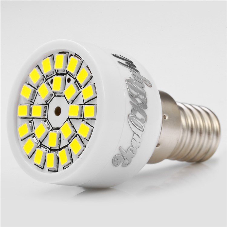 10 PCS YK1649 E14 3W Cold White 24-2835 SMD LED Light Bulbs - Cool White-3