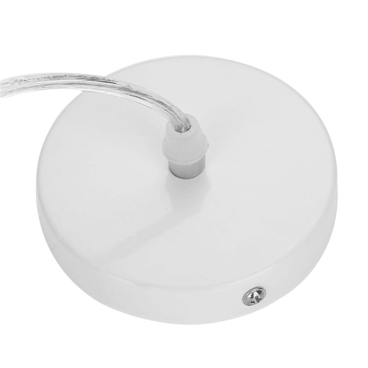 YouOKLight YK2407 E27 White Round Shaped Chandeliers Lampshade Iron Lamp Shade (No light source) - White-4