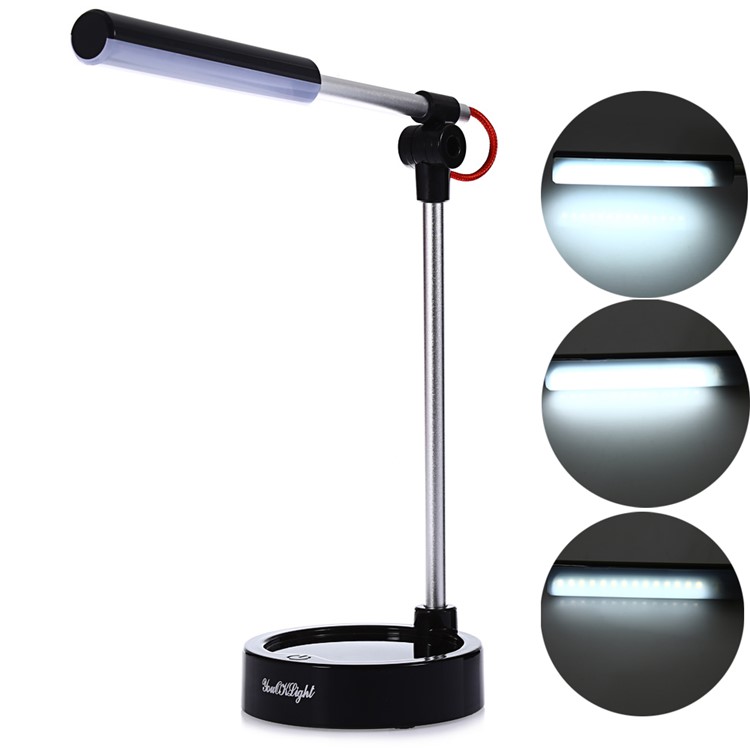 Purchased Youoklight Yk2251 3 Mode White Light Student Led Metal Folding Desk Lamp Black