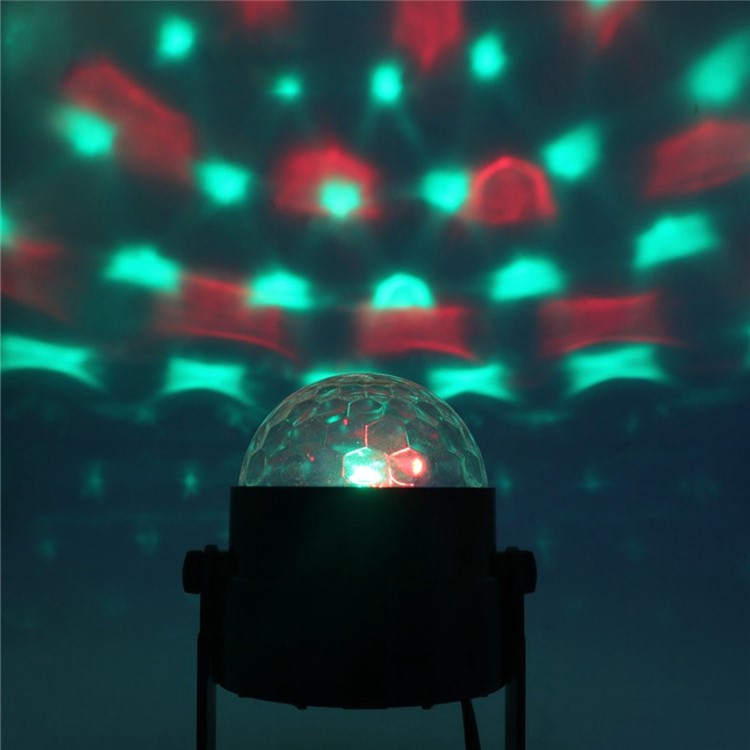 YOUKLIGHT YK2279 Tragbare Fernbedienung 3-LED USB-Sound Aktive LED Rotierenden Magische Kugel Licht Mit Ständer-17