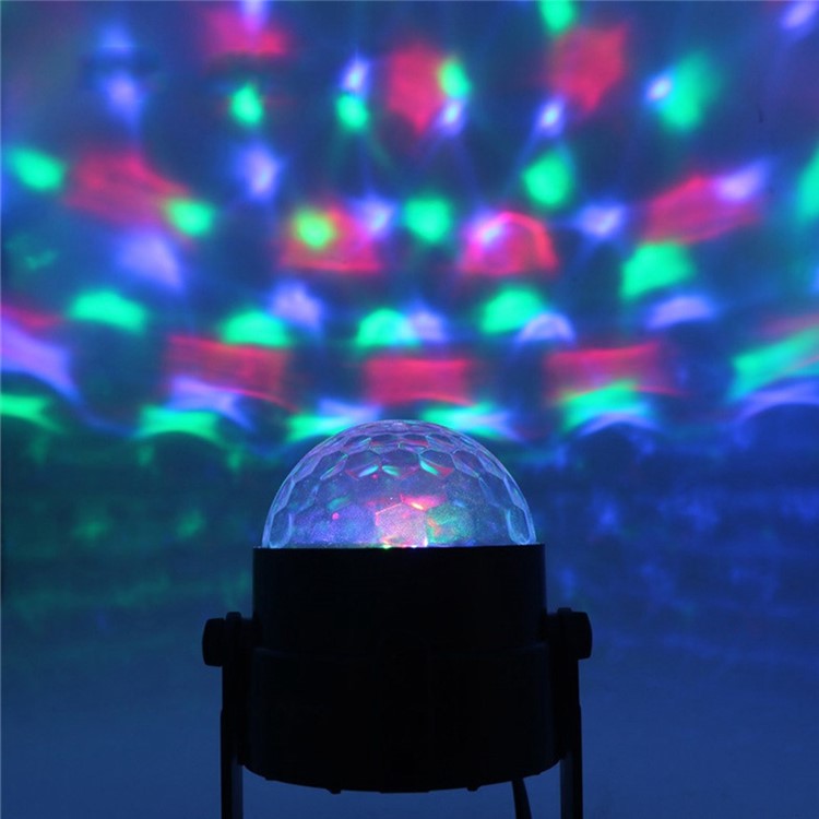 YOUKLIGHT YK2279 Tragbare Fernbedienung 3-LED USB-Sound Aktive LED Rotierenden Magische Kugel Licht Mit Ständer-18