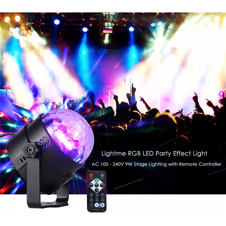 YOUKLIGHT YK2279 Tragbare Fernbedienung 3-LED USB-Sound Aktive LED Rotierenden Magische Kugel Licht Mit Ständer-28