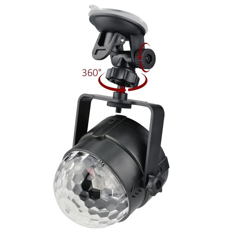 YOUKLIGHT YK2279 Tragbare Fernbedienung 3-LED USB-Sound Aktive LED Rotierenden Magische Kugel Licht Mit Ständer-5
