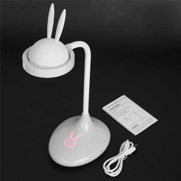 YOUOKLIGHT YK2277 Rabbit Dimmable Touch Control Study Reading LED Table Lamp 360° Adjustable Angle-2