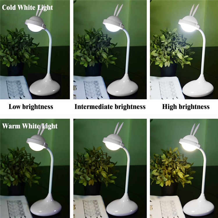 YOUOKLIGHT YK2277 Rabbit Dimmable Touch Control Study Reading LED Table Lamp 360° Adjustable Angle-6