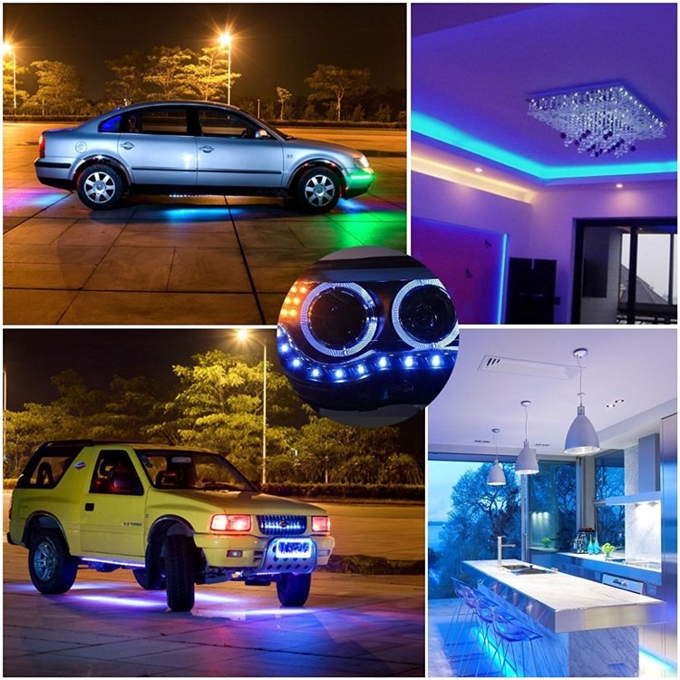 16.4ft Waterproof SMD 5050 300 LEDs Flexible LED Light Strip - 24 Keys Remote Controller / EU Plug-3