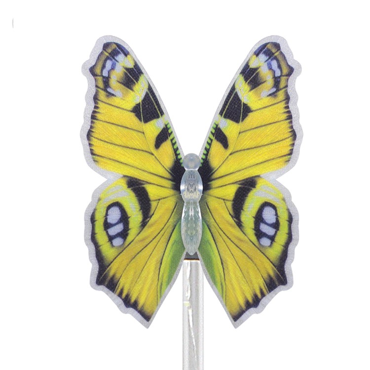2Pcs LED Color-changing Solar Light Butterfly Garden Light with White LED Light Stake - Red and Yellow-4