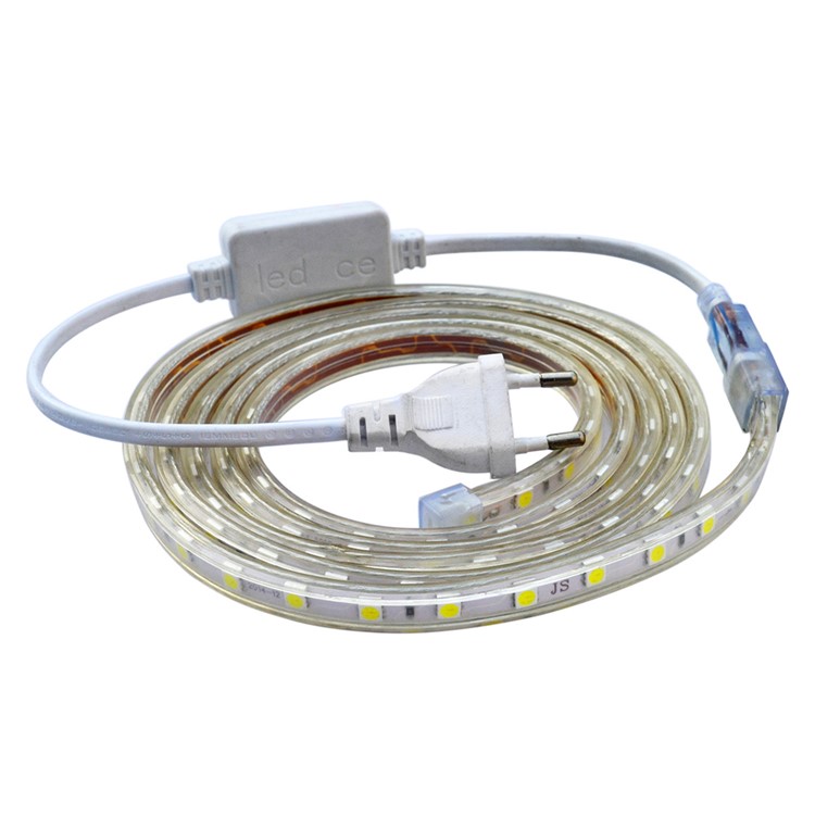 JIAWEN 3M Waterproof Flexible LED Strip Lamp 18W 180 x 5050 SMD - EU Plug / White-2
