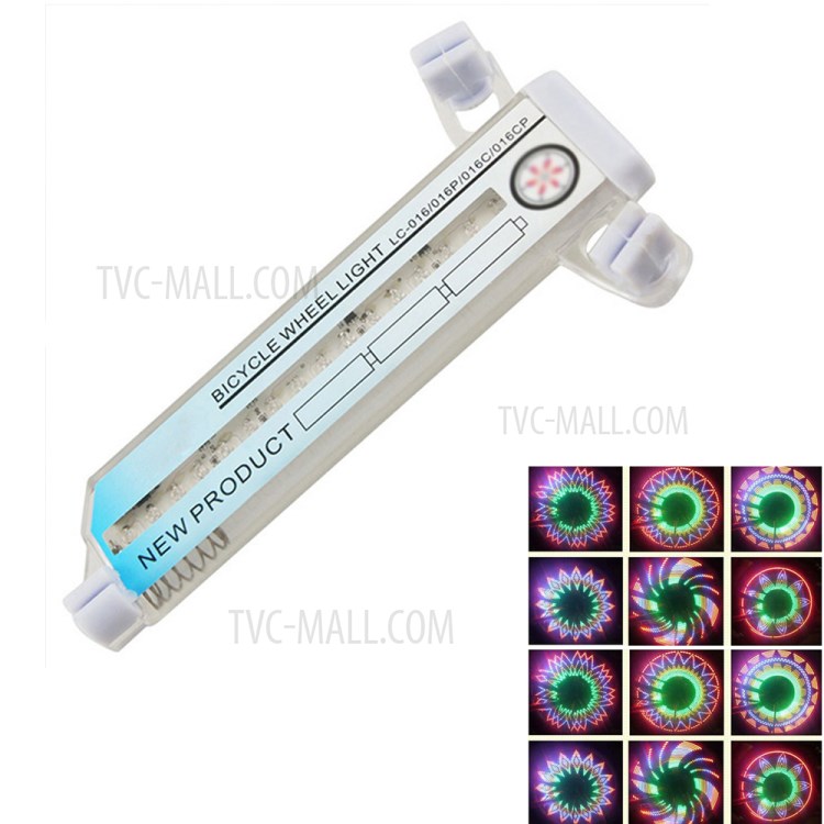 YOUOKLIGHT YK1514 RGB 32-Mode Cycling Bike Tire Wheel Valve 16-LED Flash Light