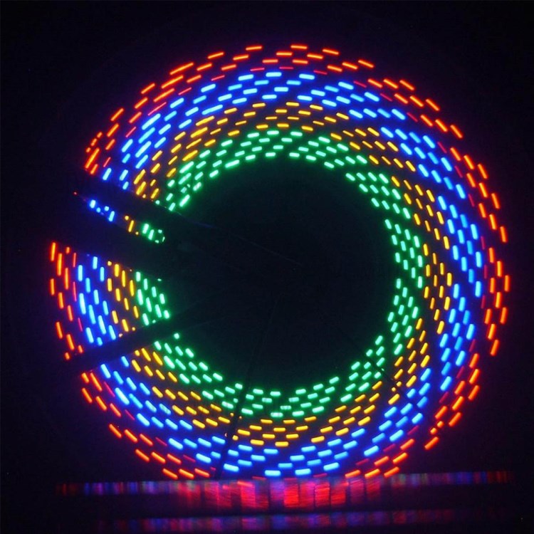 YOUOKLIGHT YK1514 RGB 32-Mode Cycling Bike Tire Wheel Valve 16-LED Flash Light-14