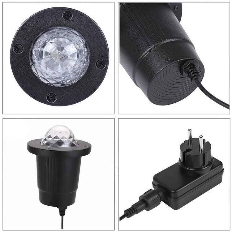 YouOKLight YK2280 12W RGBW Remote Control Colorful Flame Marine Landscape LED Projection Lamp for Courtyard Christmas - US Plug-11