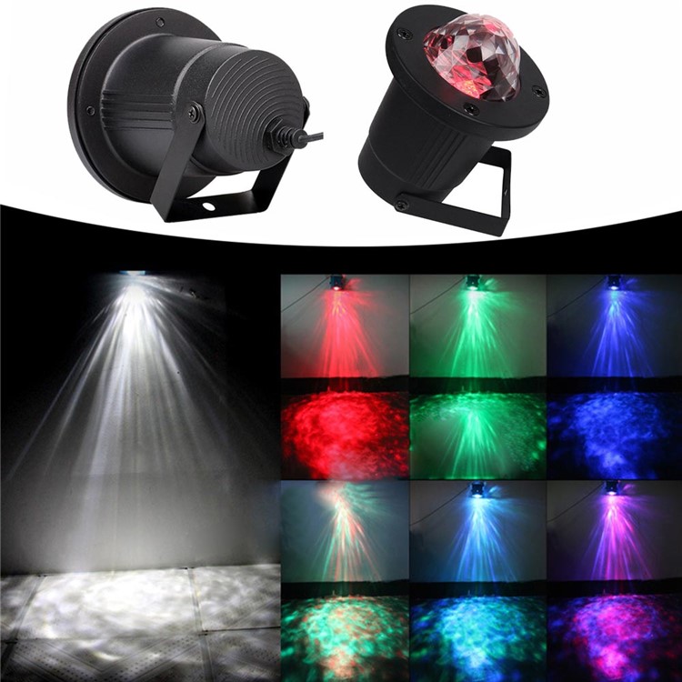 YouOKLight YK2280 12W RGBW Remote Control Colorful Flame Marine Landscape LED Projection Lamp for Courtyard Christmas - US Plug-13