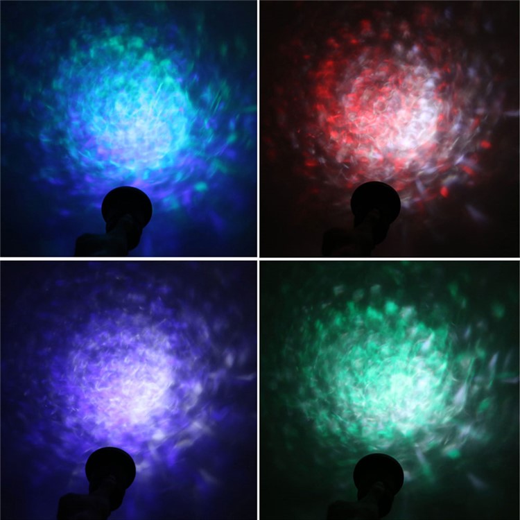 YouOKLight YK2280 12W RGBW Remote Control Colorful Flame Marine Landscape LED Projection Lamp for Courtyard Christmas - US Plug-16