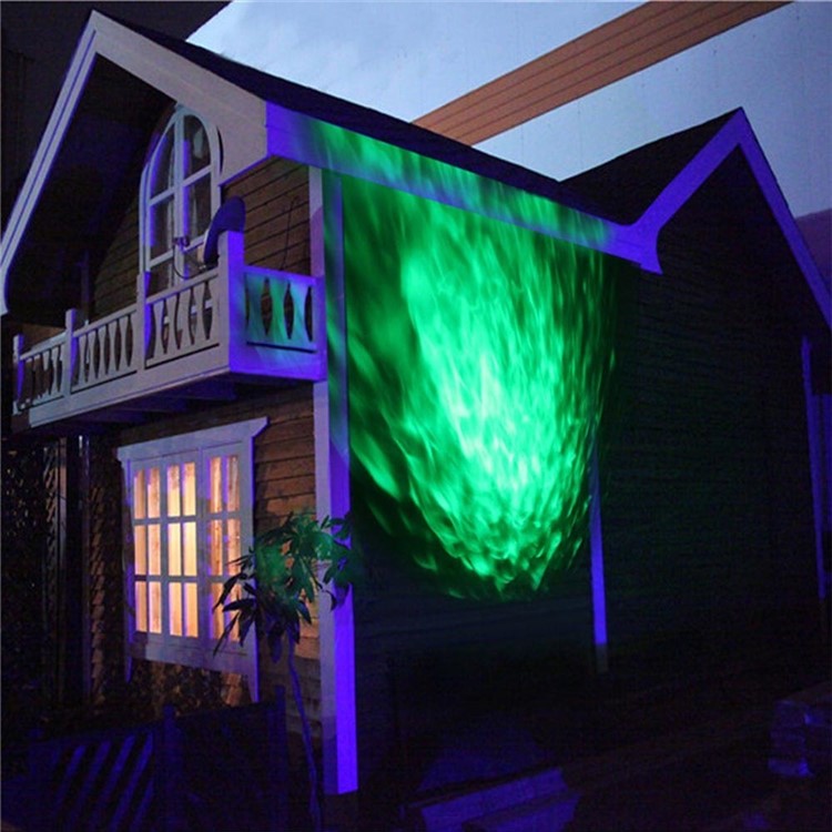 YouOKLight YK2280 12W RGBW Remote Control Colorful Flame Marine Landscape LED Projection Lamp for Courtyard Christmas - US Plug-18