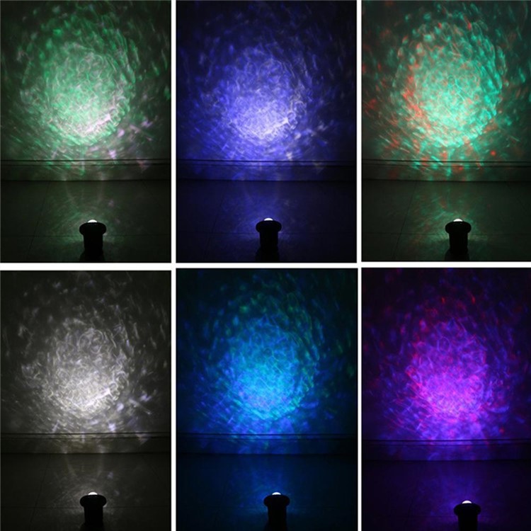 YouOKLight YK2280 12W RGBW Remote Control Colorful Flame Marine Landscape LED Projection Lamp for Courtyard Christmas - US Plug-3