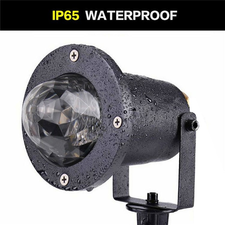 YouOKLight YK2280 12W RGBW Remote Control Colorful Flame Marine Landscape LED Projection Lamp for Courtyard Christmas - US Plug-9