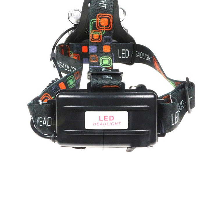 1500 Lumens 5 CREE LED Zoomable Rechargeable LED Head Torch Light for Outdoor Hiking Camping - Silver Color-3