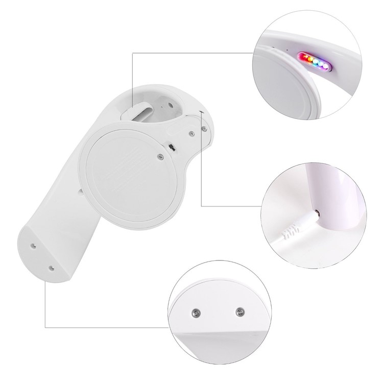 LED Rainbow Projector Night Light for Kid's Room - White-6