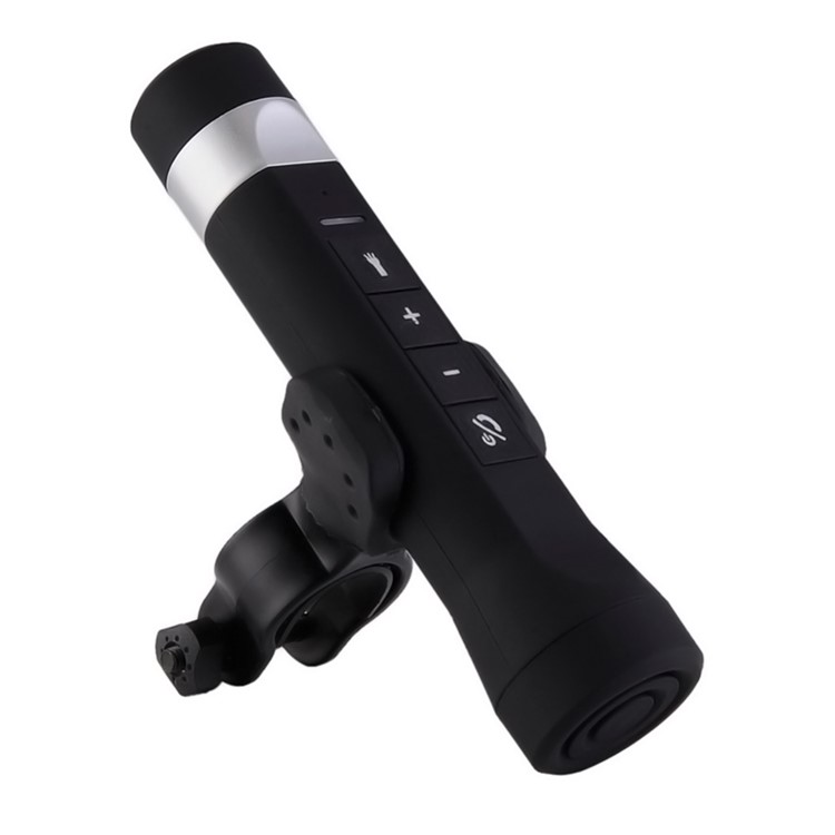 YOUOKLIGHT Multi-function Bike LED Flashlight + Bluetooth Speaker + Mobile Power Bank YK6226 - Black-6