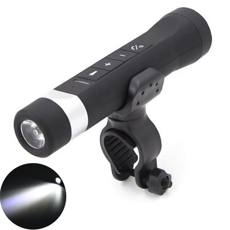 YOUOKLIGHT Multi-function Bike LED Flashlight + Bluetooth Speaker + Mobile Power Bank YK6226 - Black-8