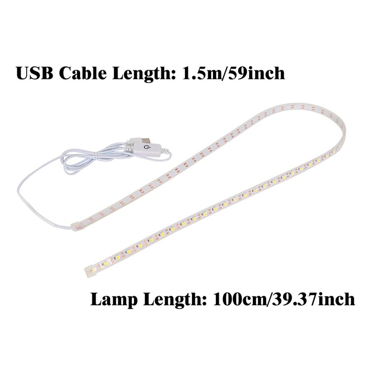YouOKLight YK2272 1M Dimmable 3W USB Touch Sensor Warm White LED Strip Lamp-3