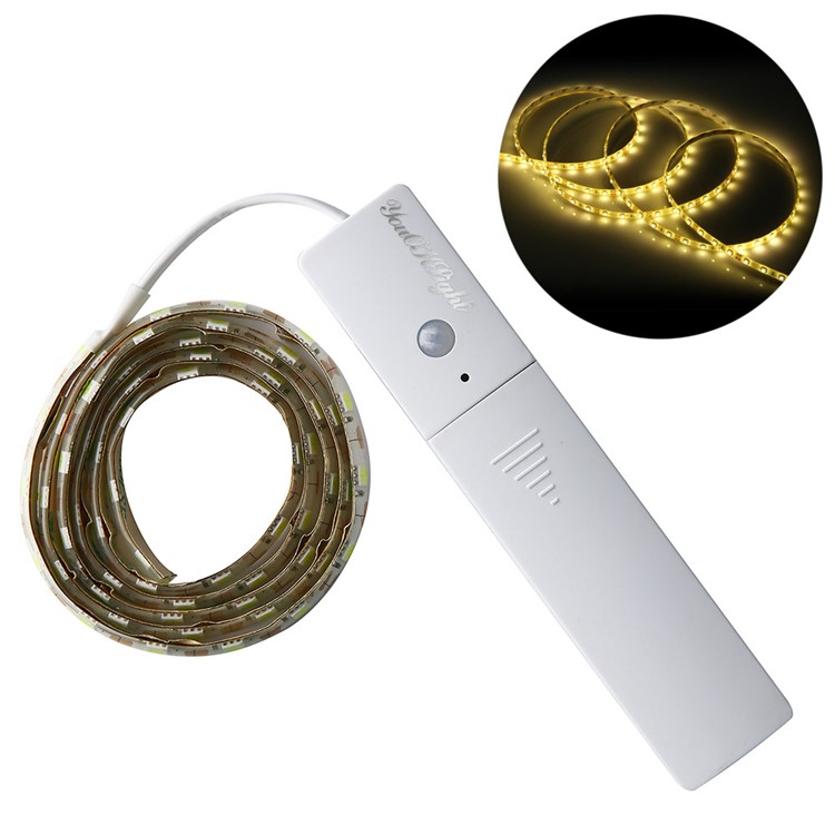 YouOKLight YK2273 1M 3W Motion Sensing Warm White Light LED Strip Lamp DC 5V-5