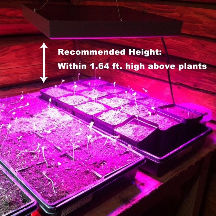 YouOKLight YK6009 45W 225-2835 LED Square Plant Grow Light - US Plug-11