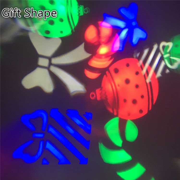 YK2283 4 Muster Mini LED Bühnenlicht 4W RGBW Weihnachtsdekoration LED Projektor Licht - US Zapfen-14